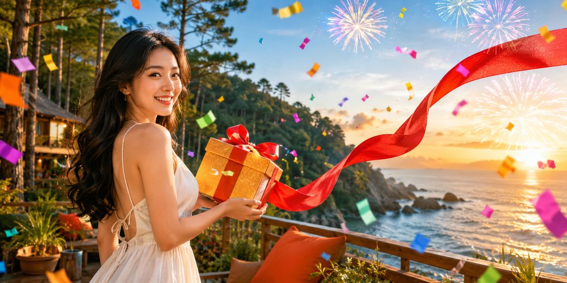 Phụ nữ mặc áo dài tại bãi biển Đà Lạt trải nghiệm giải trí trực tuyến