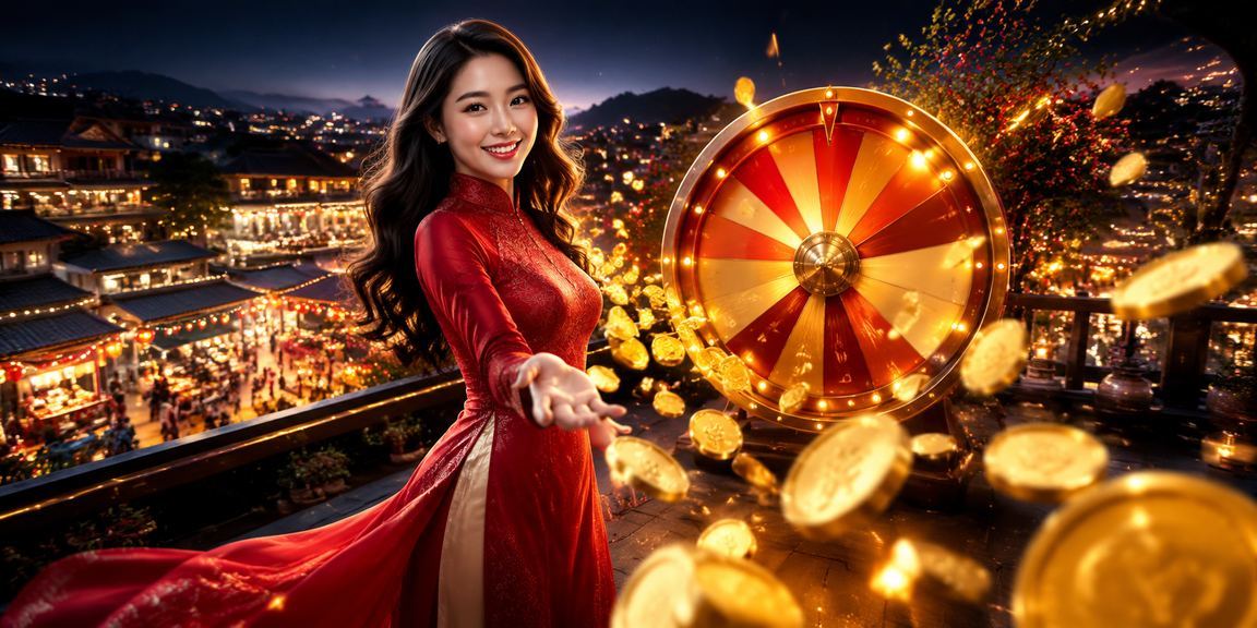 Phụ nữ áo dài Sapa bên bàn roulette giải trí cuối tuần